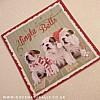Bulldog Puppies Jingle Bells Christmas Card